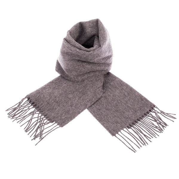 Welsh Woollens 100% Lambswool Scarf Derby Grey