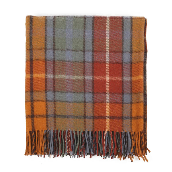 Welsh Woollens Recycled Wool Tartan Blanket Throw – Buchanan Antique | Eco-Friendly Sustainable Wool Blend | Soft, Warm & Durable for Sofa, Bed, Picnics, Travel, Camping & Heritage Gift