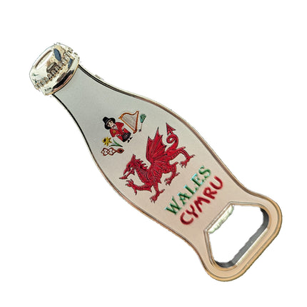 Wales Eisteddfod Bottle Opener Magnet (Bottle Shape)