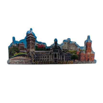 Wales Cardiff Landscape Landmarks Foil Magnet