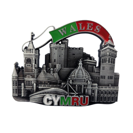 Wales Banner Metal Magnet
