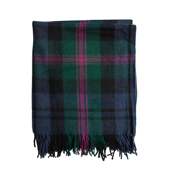 Welsh Woollens Recycled Wool Tartan Blanket Throw – Baird | Eco-Friendly Wool Blend Blanket | Soft, Warm, Durable & Sustainable for Sofa, Bed, Picnics, Travel & Traditional Welsh Heritage Gift