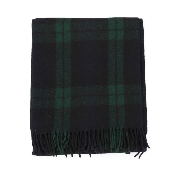 Welsh Woollens Recycled Wool Tartan Blanket Throw – Black Watch | Eco-Friendly Sustainable Wool Blend | Soft, Warm & Durable for Sofa, Bed, Camping, Picnics, Travel & Heritage-Inspired Gift