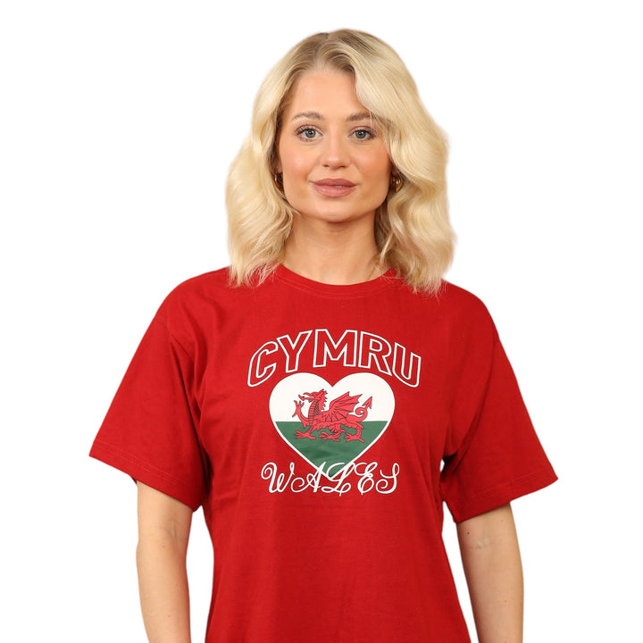 Wales Cymru Adults Welsh Love Red T-Shirt