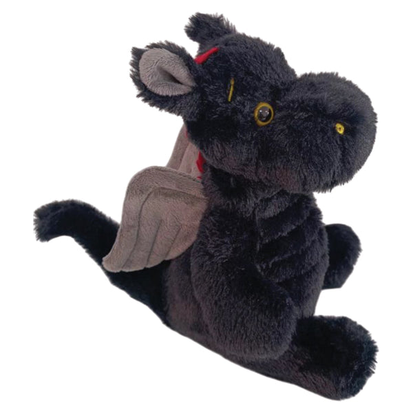 Doc the Black Plush Welsh Dragon (25cm)