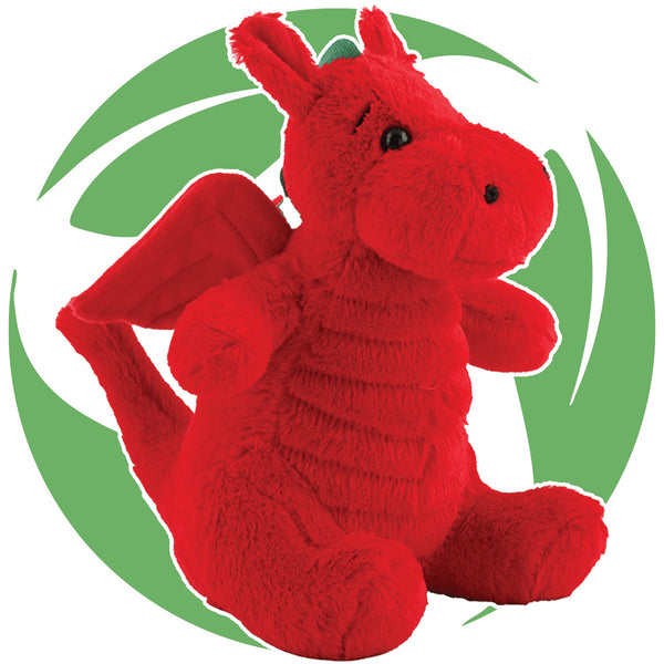 New Welsh EcoDragon Plush | Eco-Friendly Welsh Dragon Toy | Sustainable & Soft Plushie for Kids and Collectors | Symbol of Wales with an Earth-Conscious Twis