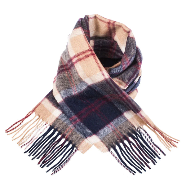 Welsh Woollens 100% Lambswool Scarf Bannockbane Navy