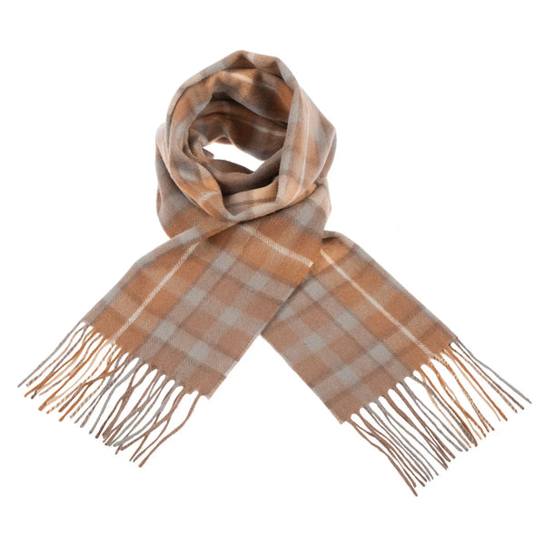 Welsh Woollens 100% Lambswool Scarf Buchanan Natural