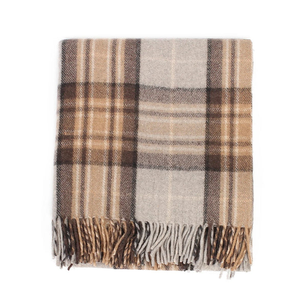 Welsh Woollens Recycled Wool Tartan Blanket Throw – Mackellar | Eco-Friendly Sustainable Wool Blend | Soft, Warm & Durable for Sofa, Bed, Camping, Picnics, Travel & Heritage-Inspired Gift