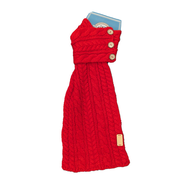Aran Ladies Scarf | Traditional Irish Cable Knit Design | Soft, Warm & Stylish Wool Blend Scarf | Timeless Heritage-Inspired Accessory for Everyday Wear, Gifting & Cold Weather Comfort