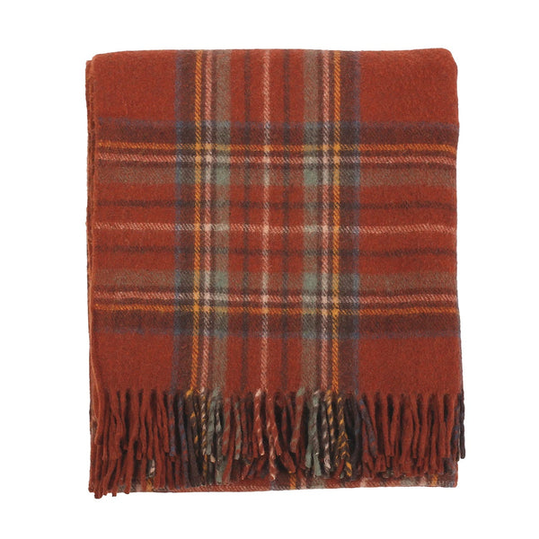 Welsh Woollens Recycled Wool Tartan Blanket Throw – Stewart Royal Antique | Eco-Friendly Sustainable Wool Blend | Soft, Warm & Durable | Sofa, Bed, Travel & Picnic Blanket | Heritage-Inspired Gift