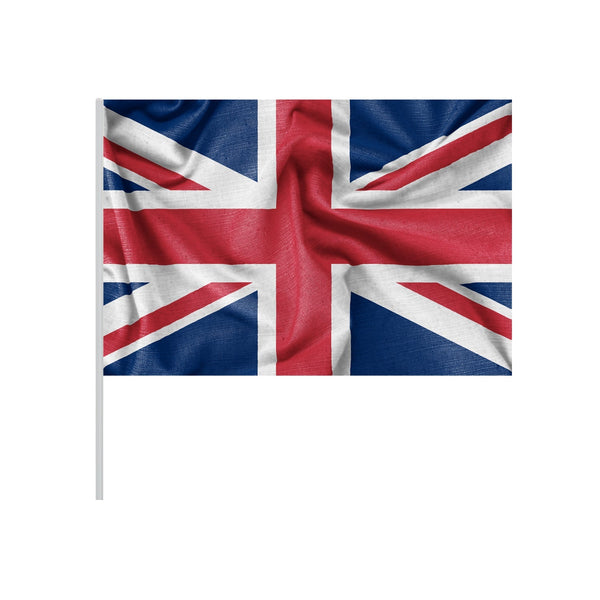 Union Jack 9x6 Inch Hand Waving Flag | Mini British UK Flag on Stick | Durable Polyester with Vivid Colors | Perfect for Parades, Parties, Schools, Festivals, Sporting Events & National Celebrations