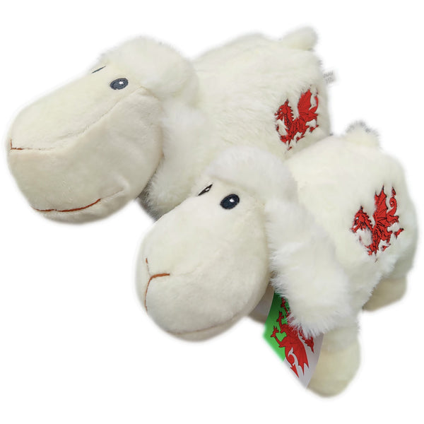 White Embroidered Lamb Plush | Soft & Gentle Cuddly Toy with Embroidered Details | Ideal for Babies, Toddlers & Special Occasions | Gift for Christenings, Birthdays & Newborns